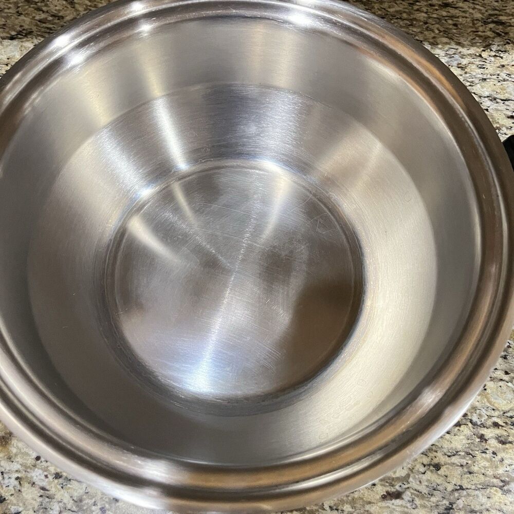 Kitchen Craft Americraft 6 Qt Saucepan Stainless Elec. Slow Cooker Base Lid - Picture 10 of 16